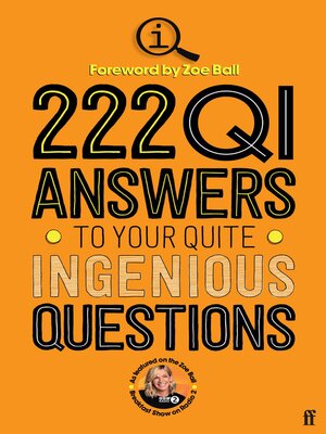 cover image of 222 QI Answers to Your Quite Ingenious Questions